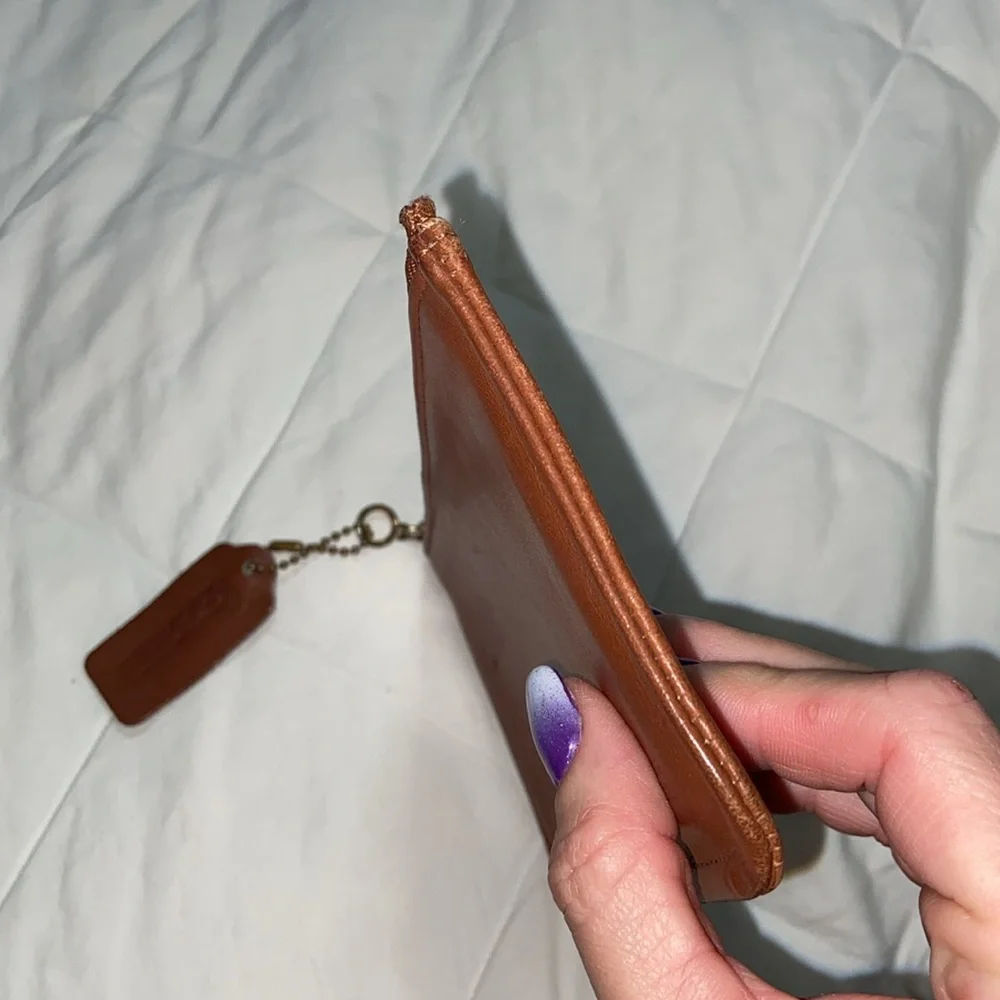 RARE Vintage Coach Skinny Case Brown Leather